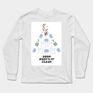 Keep'n It Clean 2020 Christmas tree Long Sleeve T-Shirt